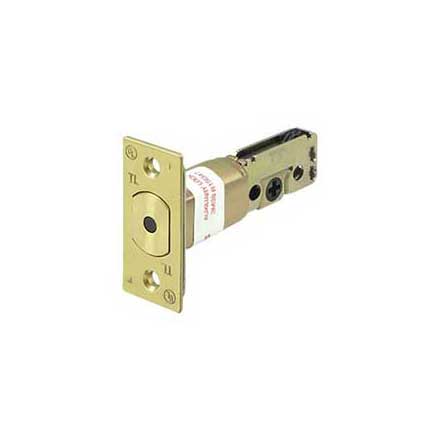 Deltana [G2RLDBU3] Commercial Door Deadbolt Latch - Grade 2 - Regular - Polished Brass Finish - 2 3/8&quot; Backset