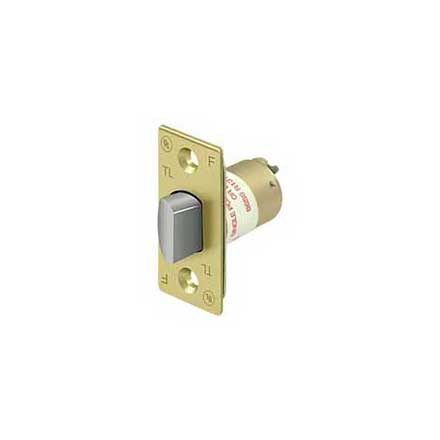 Deltana [G2RLP238U3] Commercial Door Latch - Grade 2 - Regular - Passage - Polished Brass Finish - 2 3/8" Backset