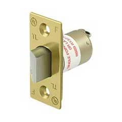 Deltana [G2RLPR238U3] Commercial Door Latch - Grade 2 - Regular - Privacy - Polished Brass Finish - 2 3/8&quot; Backset