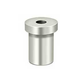 Deltana [PB985U14] Solid Brass Door Pivot Hinge Base - Polished Nickel Finish - 1 1/4" L