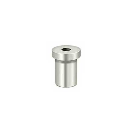 Deltana [PB985U14] Solid Brass Door Pivot Hinge Base - Polished Nickel Finish - 1 1/4" L