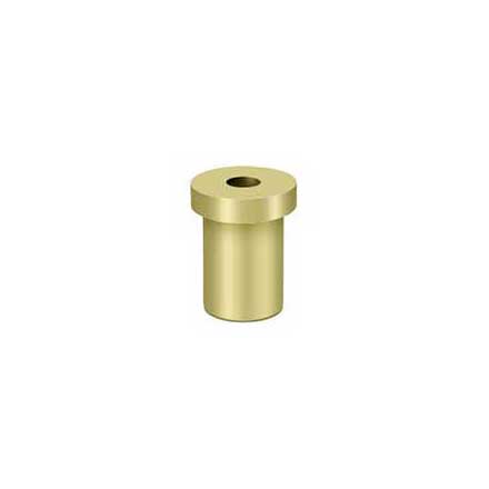 Deltana [PB985U3] Solid Brass Door Pivot Hinge Base - Polished Brass Finish - 1 1/4&quot; L