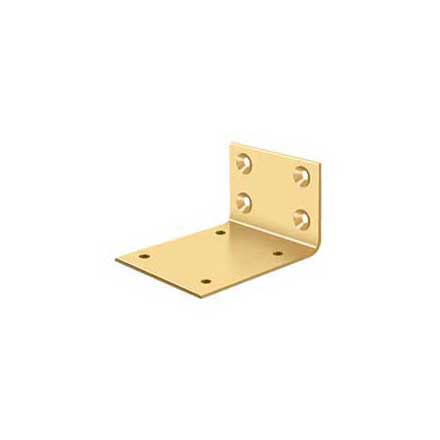 Deltana [JB-DASH95CR003] Double Action Door Hinge Jamb Bracket - Polished Brass (PVD) Finish