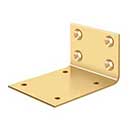 Deltana [JB-DASH95CR003] Double Action Door Hinge Jamb Bracket - Polished Brass (PVD) Finish