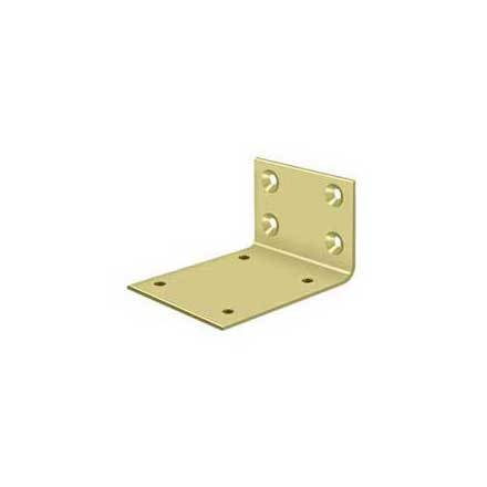 Deltana [JB-DASH95U3] Double Action Door Hinge Jamb Bracket - Polished Brass Finish