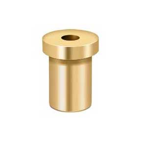Deltana [PB985CR003] Solid Brass Door Pivot Hinge Base - Polished Brass (PVD) Finish - 1 1/4" L