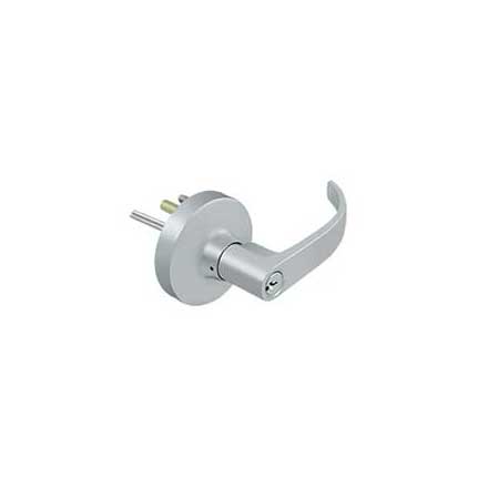 Deltana [LTED60LST-26D] Commercial Door Exit Device Lever Trim - Storeroom - Curved Lever - Brushed Chrome Finish