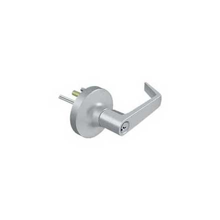 Deltana [LTED80LS-26D] Commercial Door Exit Device Lever Trim - Entry - Clarendon Lever - Brushed Chrome Finish