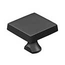 Deltana [KBSU10B] Solid Brass Door Slide Bolt Knob - Square - Oil Rubbed Bronze Finish