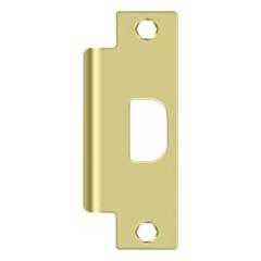 Deltana [SPAN478U3] Steel Door Strike Plate - T-Strike - ANSI - Polished Brass Finish - 4 7/8&quot; L