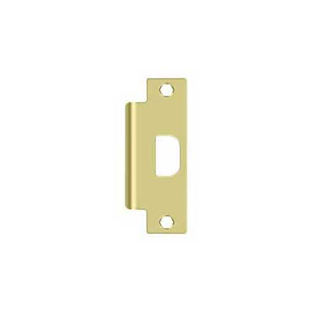 Deltana [SPAN478U3] Steel Door Strike Plate - T-Strike - ANSI - Polished Brass Finish - 4 7/8" L