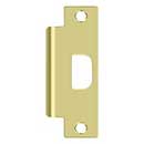 Deltana [SPAN478U3] Steel Door Strike Plate - T-Strike - ANSI - Polished Brass Finish - 4 7/8" L