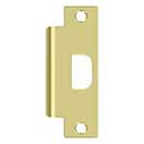 Deltana [SPAN478U3] Steel Door Strike Plate - T-Strike - ANSI - Polished Brass Finish - 4 7/8" L