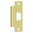 Deltana [SPAN478U3] Steel Door Strike Plate - T-Strike - ANSI - Polished Brass Finish - 4 7/8&quot; L