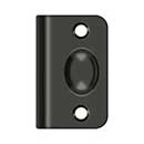 Deltana [SPB349U10B] Solid Brass Door Ball Catch Strike Plate - Full Lip - Oil Rubbed Bronze Finish - 2 1/8&quot; L