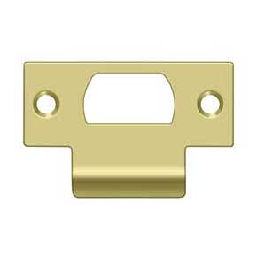 Deltana [SPTS275U3] Solid Brass Door Strike Plate - T-Strike - Polished Brass Finish - 2 3/4" L