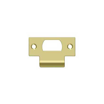 Deltana [SPTS275U3] Solid Brass Door Strike Plate - T-Strike - Polished Brass Finish - 2 3/4&quot; L