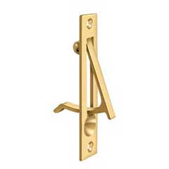Deltana [EP475CR003] Solid Brass Pocket Door Edge Pull - Polished Brass (PVD) - 4&quot; L
