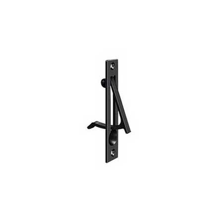 Deltana [EP475U19] Solid Brass Pocket Door Edge Pull - Paint Black - 4" L