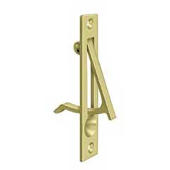 Deltana [EP475U3] Solid Brass Pocket Door Edge Pull - Polished Brass - 4&quot; L