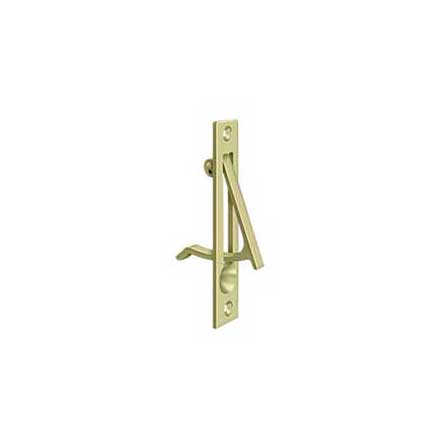 Deltana [EP475U3-UNL] Solid Brass Pocket Door Edge Pull - Polished Brass (Unlacquered) - 4&quot; L