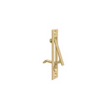 Deltana [EP475U4] Solid Brass Pocket Door Edge Pull - Brushed Brass - 4" L