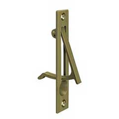 Deltana [EP475U5] Solid Brass Pocket Door Edge Pull - Antique Brass - 4&quot; L