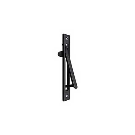 Deltana [EP6125U19] Solid Brass Pocket Door Edge Pull - Paint Black - 6 1/4&quot; L