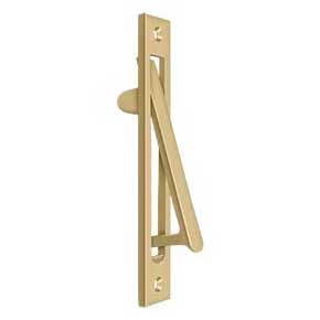 Deltana [EP6125U4] Solid Brass Pocket Door Edge Pull - Brushed Brass - 6 1/4" L