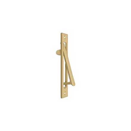 Deltana [EP6125U4] Solid Brass Pocket Door Edge Pull - Brushed Brass - 6 1/4" L