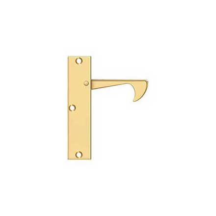 Deltana [EPT425CR003] Solid Brass Pocket Door Edge Pull - Thin - Polished Brass (PVD) - 4 1/4&quot; L