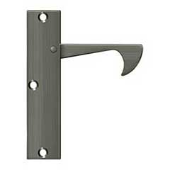 Deltana [EPT425U15A] Solid Brass Pocket Door Edge Pull - Thin - Antique Nickel - 4 1/4&quot; L