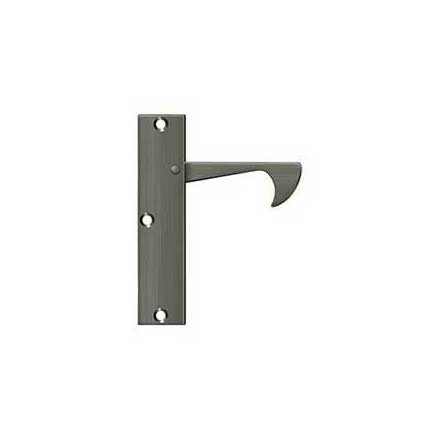 Deltana [EPT425U15A] Solid Brass Pocket Door Edge Pull - Thin - Antique Nickel - 4 1/4" L