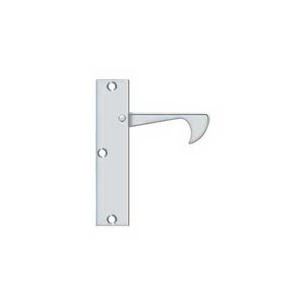 Deltana [EPT425U26] Solid Brass Pocket Door Edge Pull - Thin - Polished Chrome - 4 1/4&quot; L