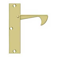 Deltana [EPT425U3] Solid Brass Pocket Door Edge Pull - Thin - Polished Brass - 4 1/4&quot; L