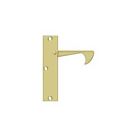 Deltana [EPT425U3] Solid Brass Pocket Door Edge Pull - Thin - Polished Brass - 4 1/4" L