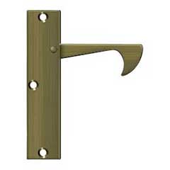 Deltana [EPT425U5] Solid Brass Pocket Door Edge Pull - Thin - Antique Brass - 4 1/4&quot; L
