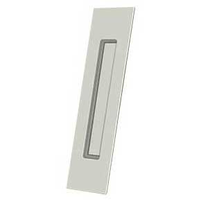 Deltana [FP10225U14] Solid Brass Pocket Door Flush Pull - Rectangular - Polished Nickel - 10" L