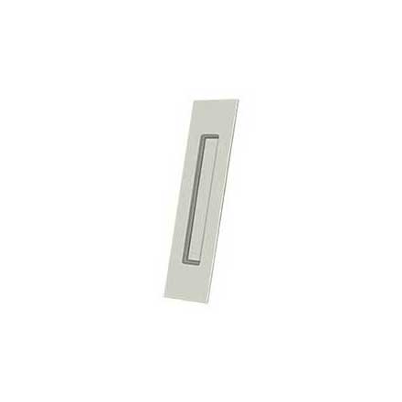 Deltana [FP10225U14] Solid Brass Pocket Door Flush Pull - Rectangular - Polished Nickel - 10&quot; L