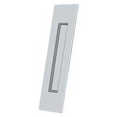 Deltana [FP10225U26] Solid Brass Pocket Door Flush Pull - Rectangular - Polished Chrome - 10&quot; L