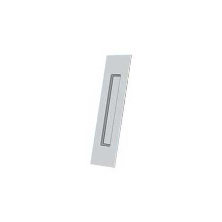 Deltana [FP10225U26] Solid Brass Pocket Door Flush Pull - Rectangular - Polished Chrome - 10&quot; L