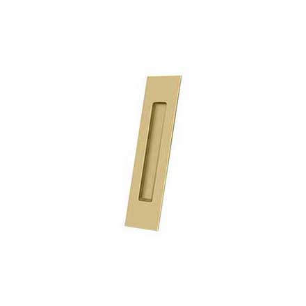 Deltana [FP10225U4] Solid Brass Pocket Door Flush Pull - Rectangular - Brushed Brass - 10&quot; L