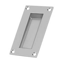 Deltana [FP155U32D] Stainless Steel Pocket Door Flush Pull - Rectangular - Brushed - 4 1/4&quot; L