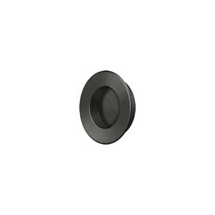 Deltana [FP178U10B] Solid Brass Pocket Door Flush Pull - Round - Oil Rubbed Bronze - 1 7/8&quot; Dia.