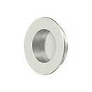 Deltana [FP178U14] Solid Brass Pocket Door Flush Pull - Round - Polished Nickel - 1 7/8" Dia.