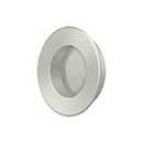 Deltana [FP178U15] Solid Brass Pocket Door Flush Pull - Round - Brushed Nickel - 1 7/8" Dia.