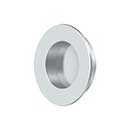 Deltana [FP178U26] Solid Brass Pocket Door Flush Pull - Round - Polished Chrome - 1 7/8&quot; Dia.