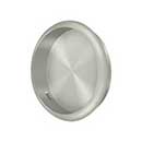 Deltana [FP221RU15] Solid Brass Pocket Door Flush Pull - Round - Brushed Nickel - 2 1/2" Dia.