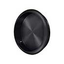 Deltana [FP221RU19] Solid Brass Pocket Door Flush Pull - Round - Paint Black - 2 1/2&quot; Dia.