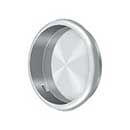 Deltana [FP221RU26] Solid Brass Pocket Door Flush Pull - Round - Polished Chrome - 2 1/2&quot; Dia.